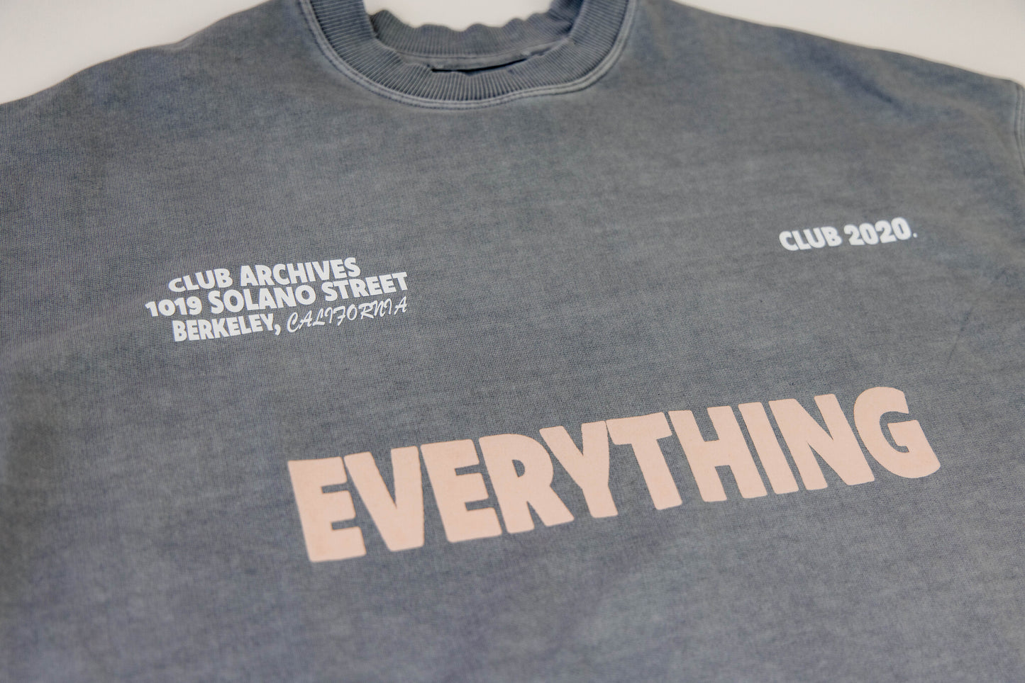 EVERYTHING CLUB ARCHIVES T-SHIRT - GREY