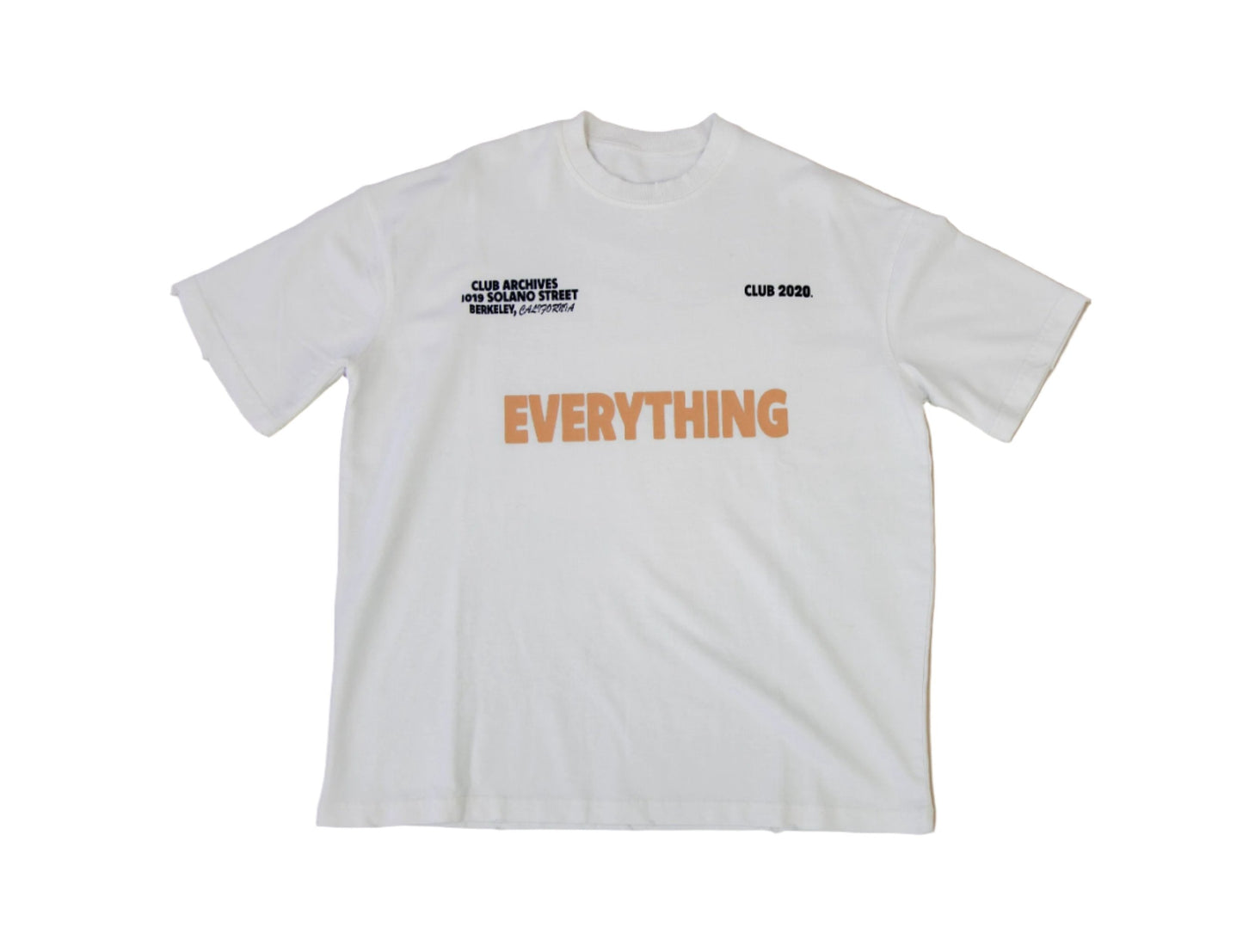 EVERYTHING CLUB ARCHIVES T-SHIRT - WHITE